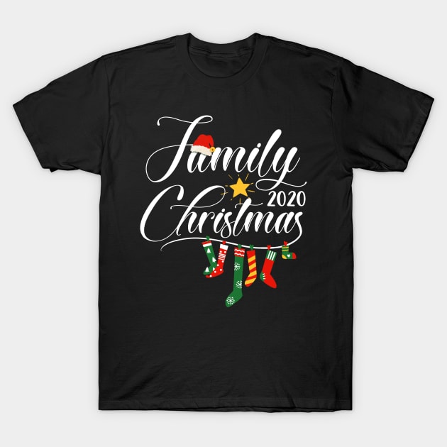 I Love My Family Cute Family Christmas 2020 T-Shirt by mittievance